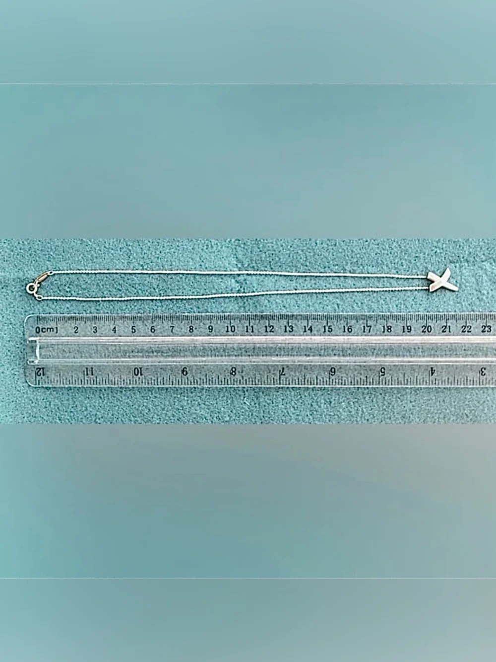 Tiffany & Co. Paloma Picasso 925 Sterling Silver Graffiti X Pendant Necklace